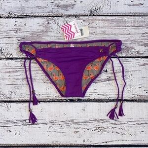 NWT Raisins purple bikini bottoms